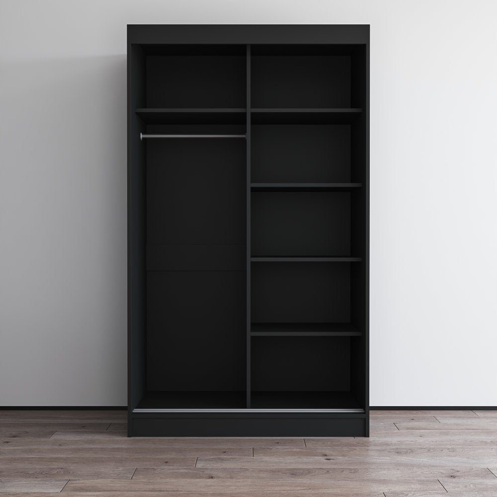 Jelinek Armoire Orren Ellis Color: Black Size: 80" H x 47" W x 25.5" D