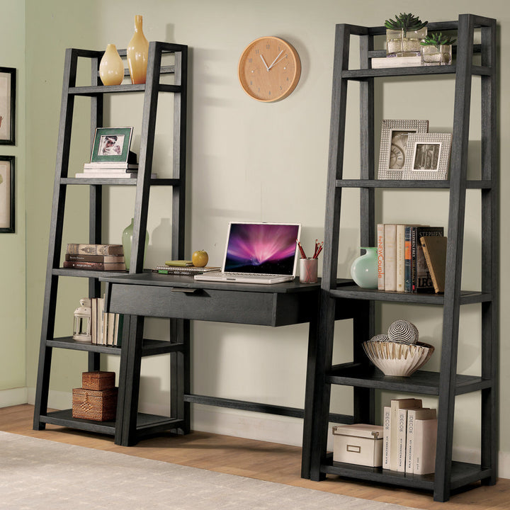 Bridgnorth 72" H x 24" W Solid Wood Ladder Bookcase Greyleigh™ Color: Ebonized Acacia