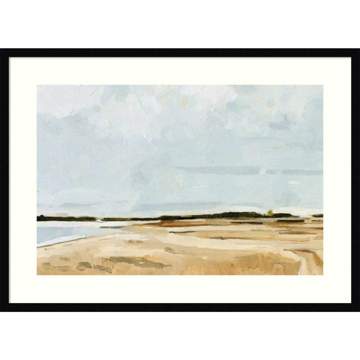 Quiet Coast I by Emma Caroline - Picture Frame Painting Print on Paper Joss & Main Size: 27" H x 37" W Format: Black Framed Paper