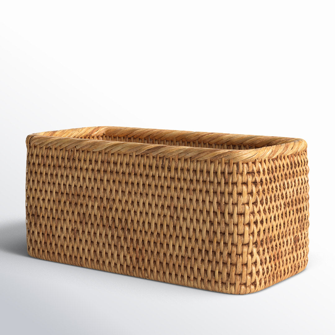 Albina Petite Rattan Basket Birch Lane™ Color: Honey Brown