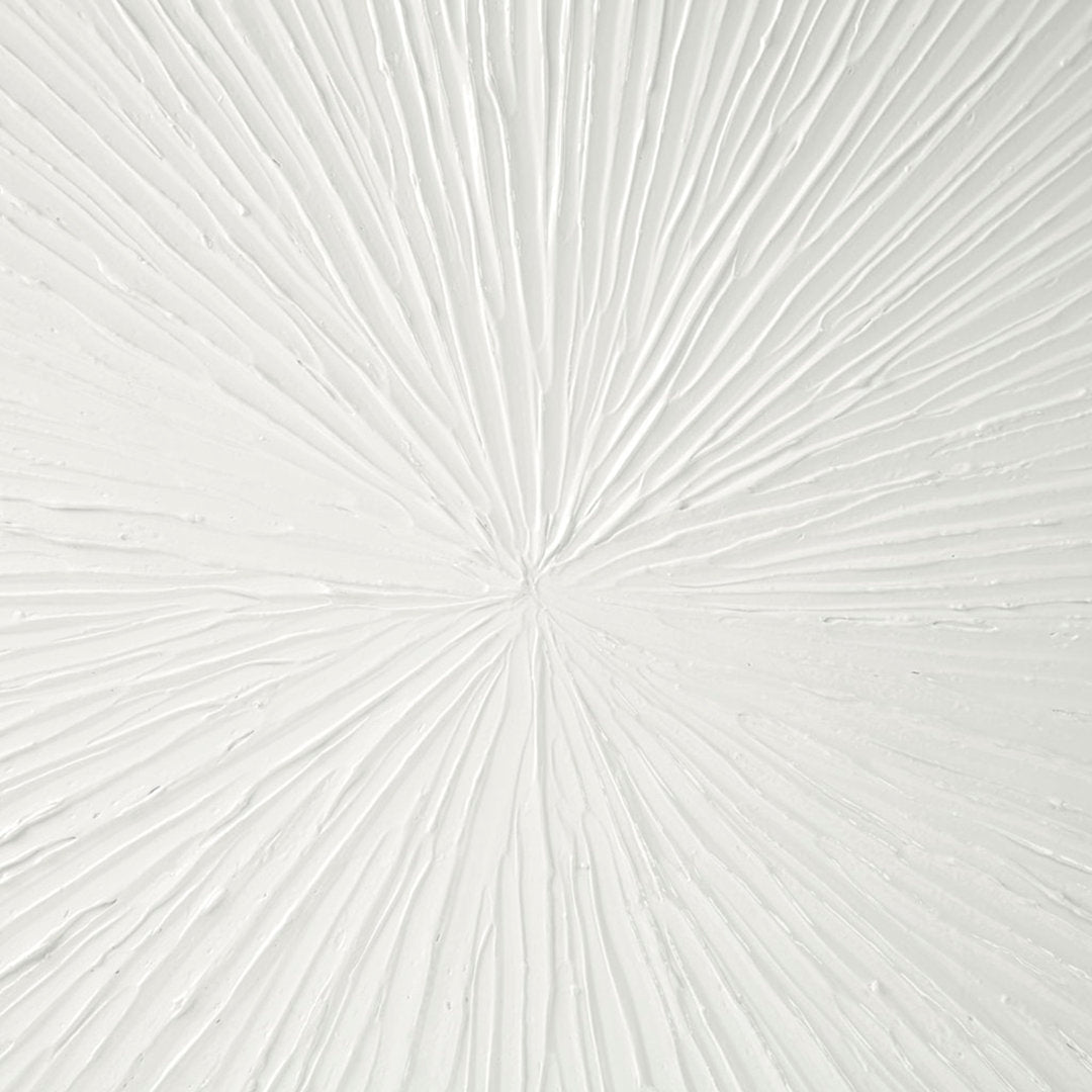 Sunburst Hand Painted Dimensional Resin Wall Art Madison Park Signature Color: White
