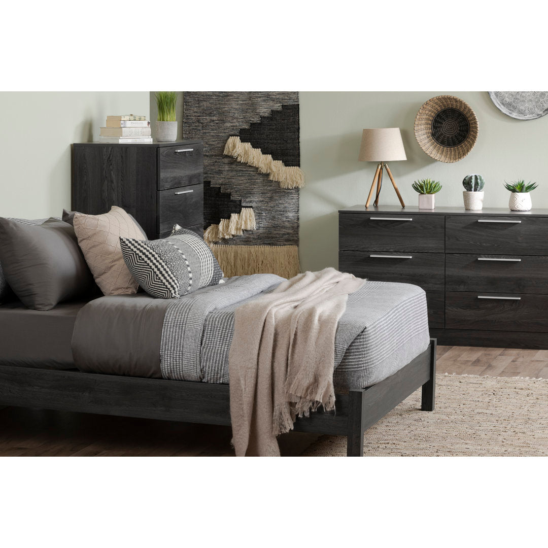 Step One Essential 6-Drawer Dresser South Shore Color: Gray Oak
