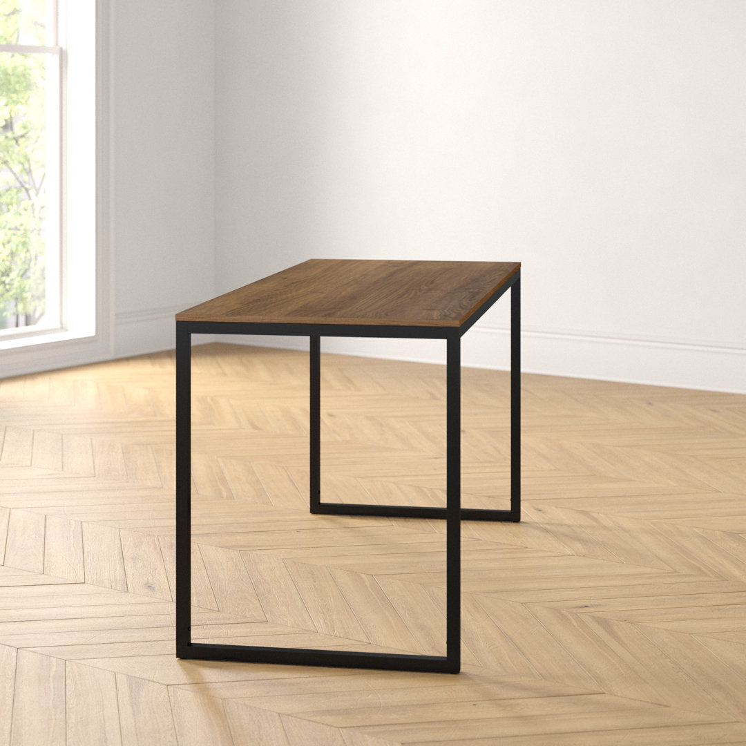 Chelmsford 55" Dining Table Wrought Studio™ Color: Rich Brown/Black