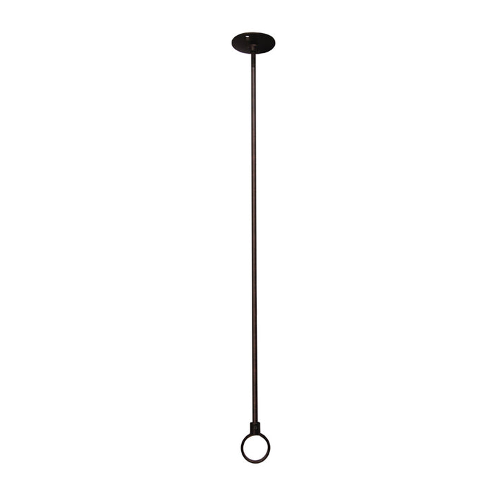 Ceiling Support 2.12" Adjustable Straight Fixed Shower Curtain Rod Barclay Finish: Oil Rubbed Bronze