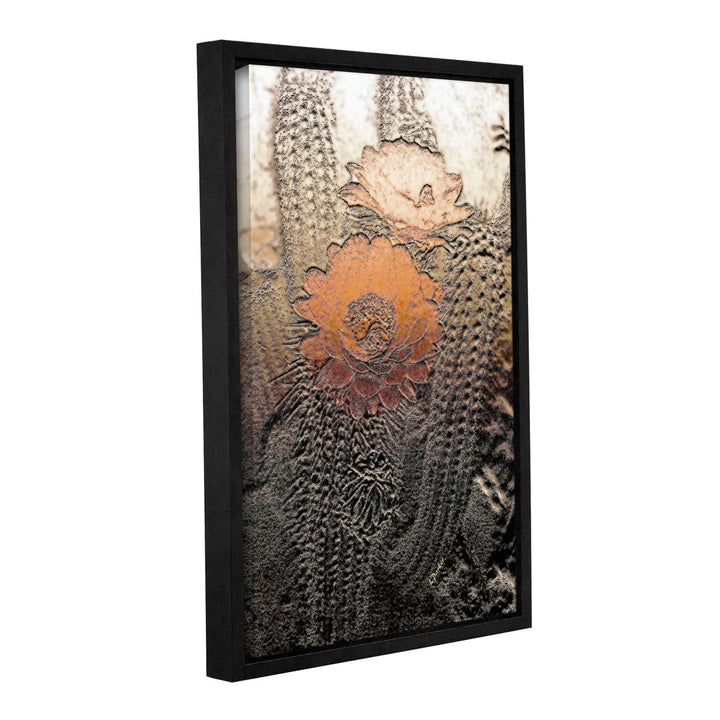 Prickley Desert Flora by Linda Parker Graphic Art on Canvas Union Rustic Size: 18" H x 12" W x 2" D Format: Walnut Floater Frame