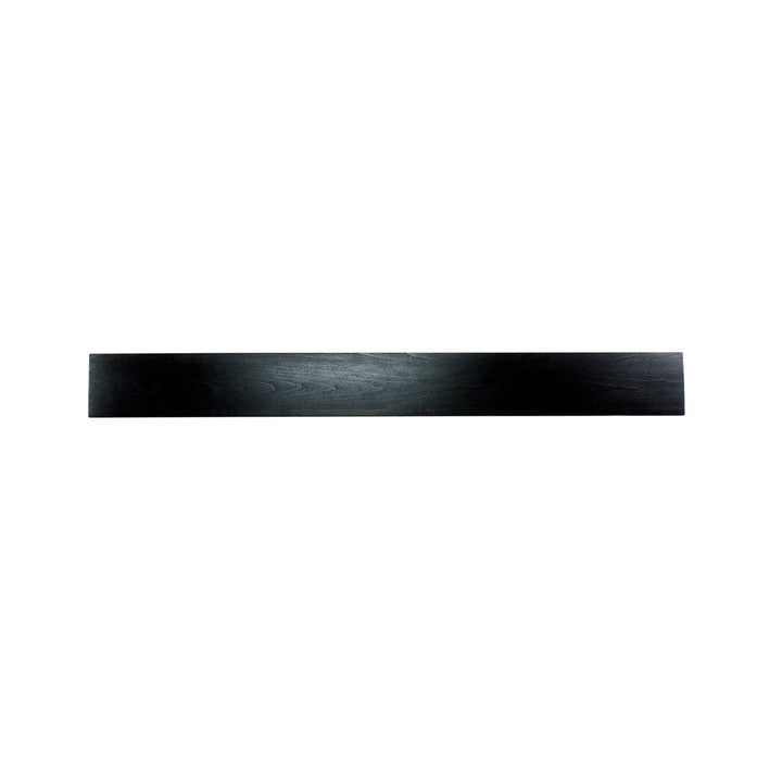 Cecilia Fireplace Shelf Mantel Millwood Pines Size (Depth x Front x Back): 6" D Shelf Length: 48", Finish: Distressed Black