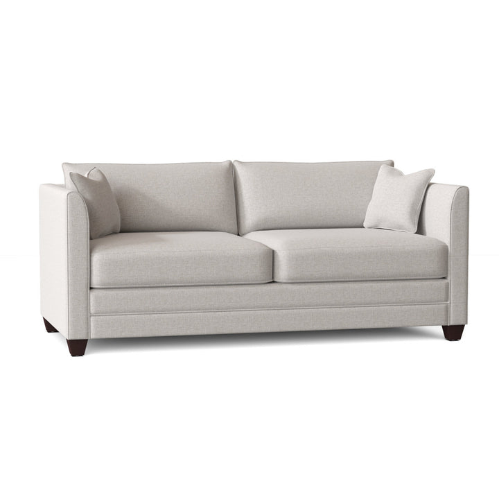 Kodie 77'' Upholstered Sleeper Sofa Joss & Main Fabric: Drusky Ivory Sustain® Basketweave