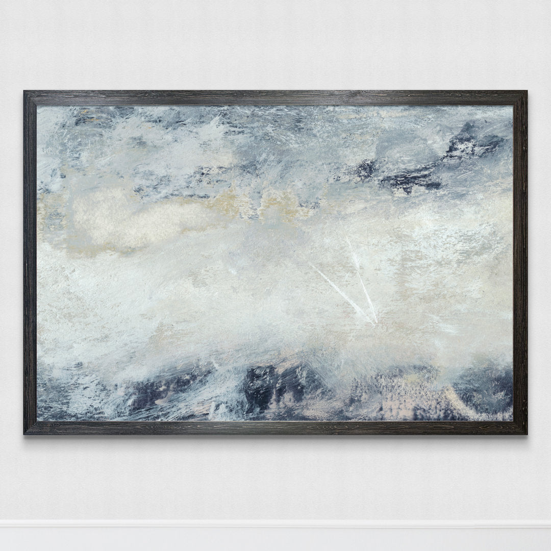 Hushed V' by Paul Cezanne - Picture Frame Painting Print Highland Dunes Size: 22" H x 30" W x 2" D Format: Framed Canvas Ebony