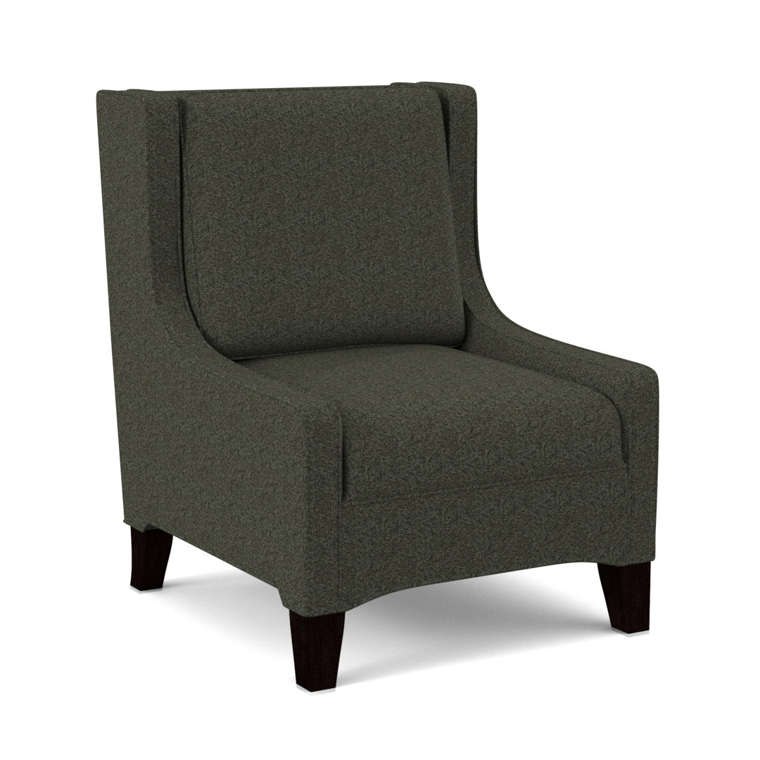 Lucy 26" W Slipper Chair Edgecombe Furniture Body Fabric: Fluff Wall Street