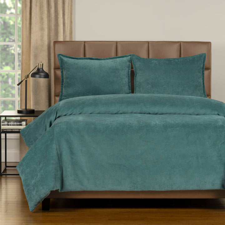 Mixology Duvet Cover & Insert Set Siscovers Color: Sea Blue Size: Queen Duvet Cover + 2 Shams