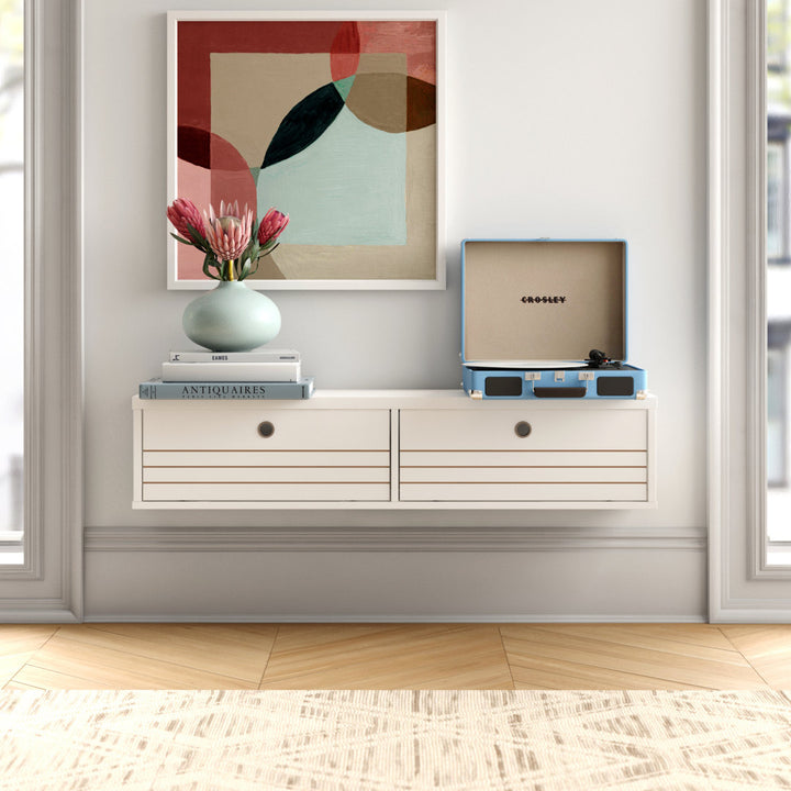 Darryl Floating TV Stand for TVs up to 48" Zipcode Design™ Color: Off White