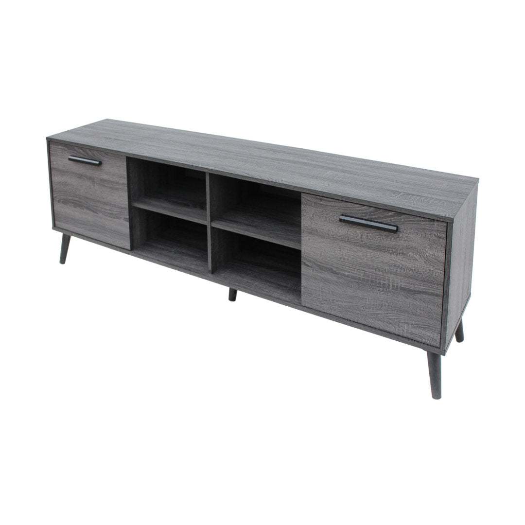 Caernarfon TV Stand for TVs up to 73" Wade Logan® Color: Sonoma Grey Oak