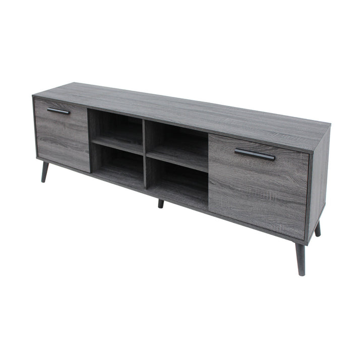 Caernarfon TV Stand for TVs up to 73" Wade Logan® Color: Sonoma Grey Oak