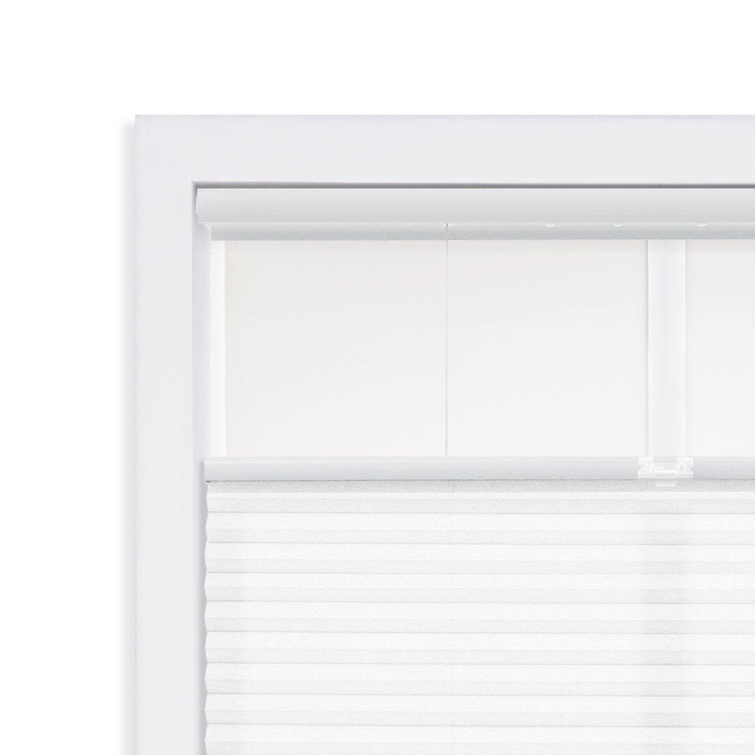 1 inch Cordless Semi-Sheer Light Filtering Top Down Bottom Up Cellular Shade Symple Stuff Blind Size: 23.5"W x 72"L Finish: White