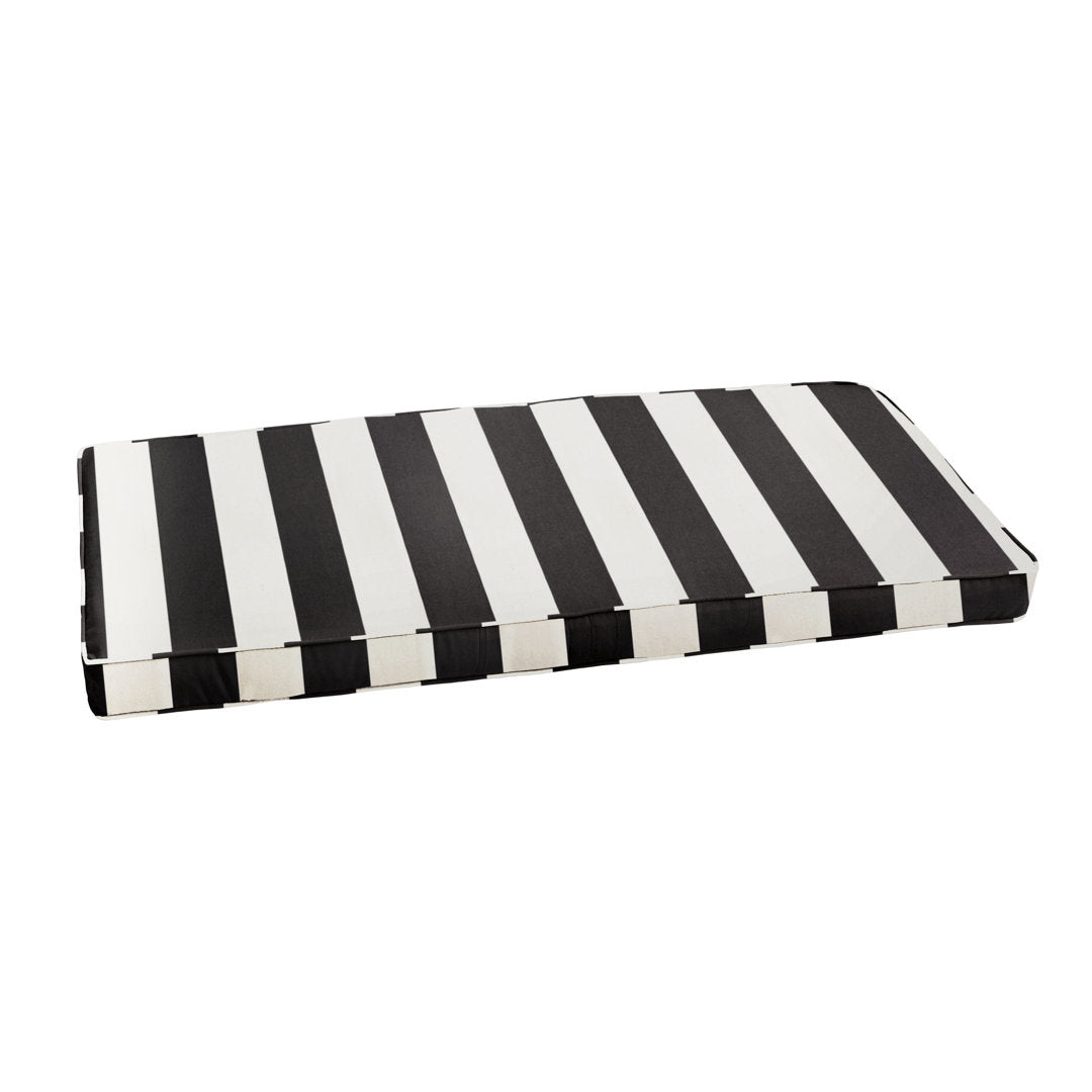 Arusha Stripe Indoor/Outdoor Sunbrella Bench Cushion Rosecliff Heights Size: 2" H x 37" W x 17" D