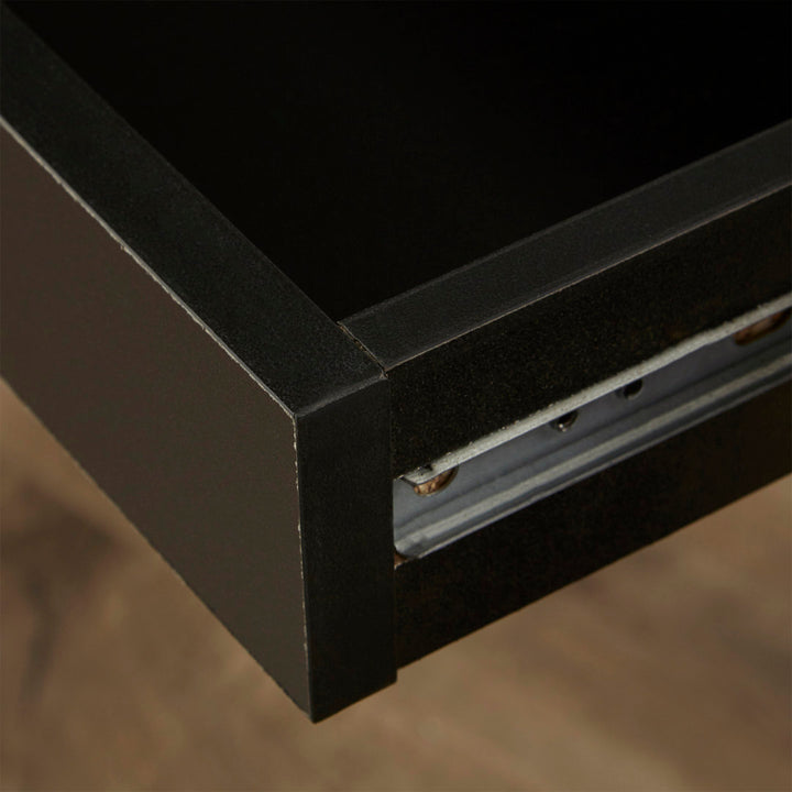 Genthner Writing Desk with Drawer Zipcode Design™ Color (Top/Frame): Espresso/Espresso
