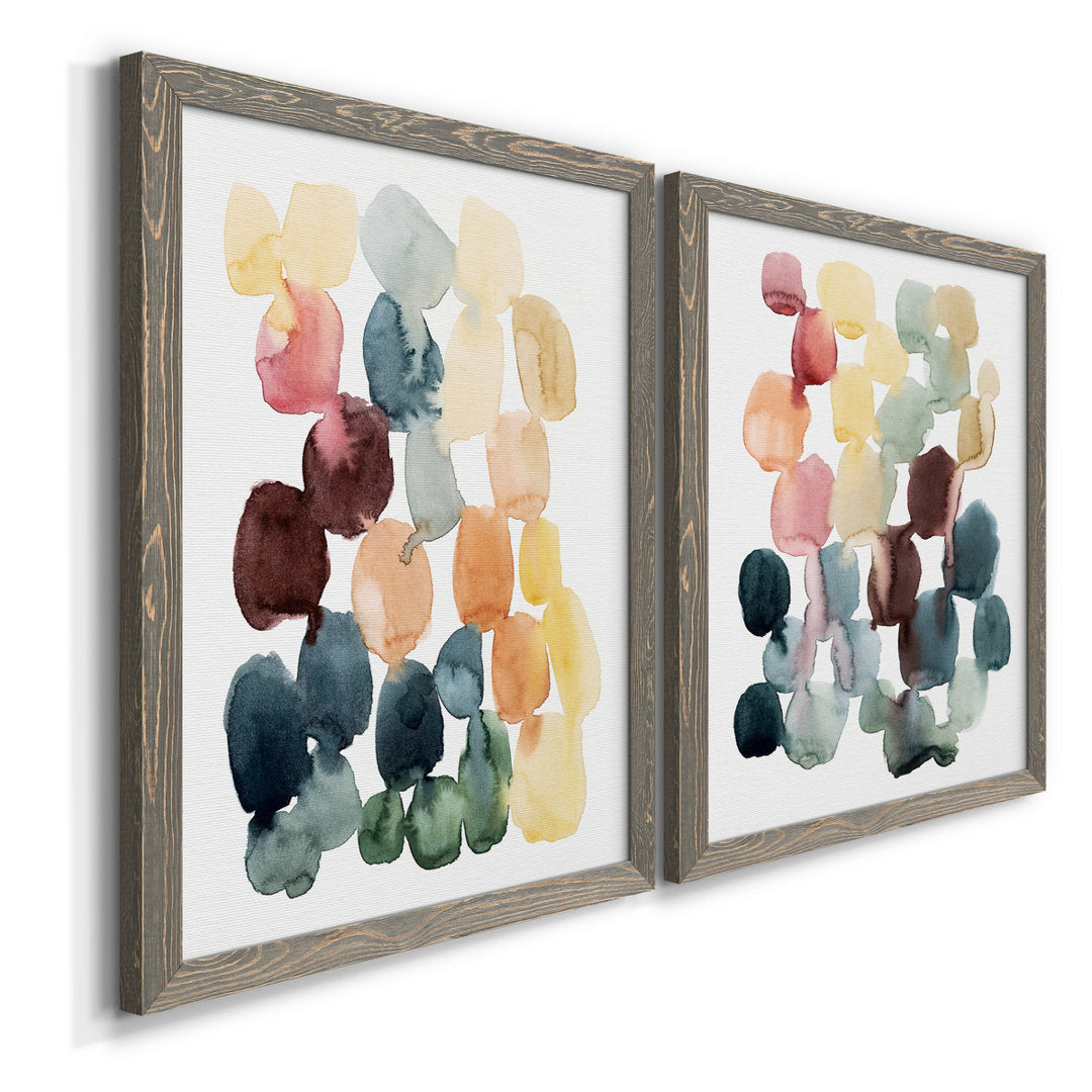 Desert Stones I - 2 Piece Picture Frame Painting Set on Canvas Wade Logan® Size: 43.5" H x 31.5" W x 1" D" Format: Gray Framed Canvas