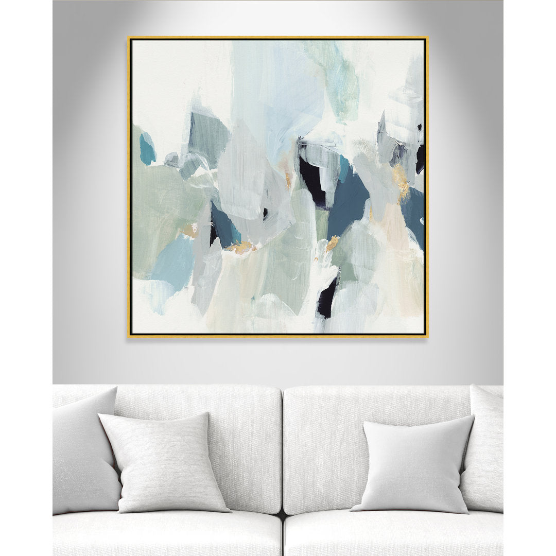 Little Talks II by Isabelle Z - Picture Frame Print on Canvas Casa Fine Arts Size: 41.5" H x 41.5" W x 2" D Format: Gold Floater Framed Canvas