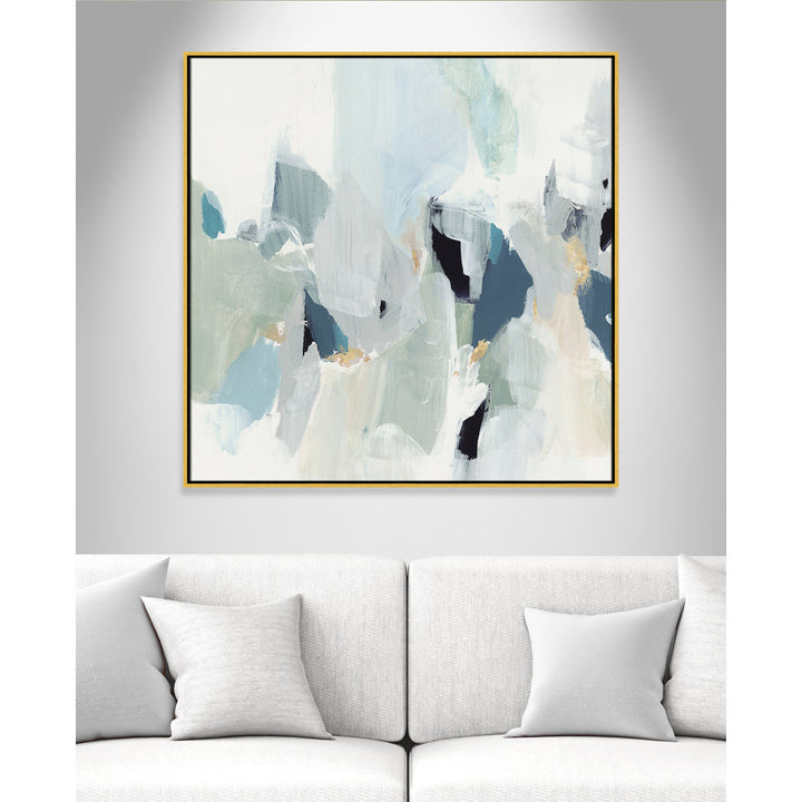 Little Talks II by Isabelle Z - Picture Frame Print on Canvas Casa Fine Arts Size: 41.5" H x 41.5" W x 2" D Format: Gold Floater Framed Canvas