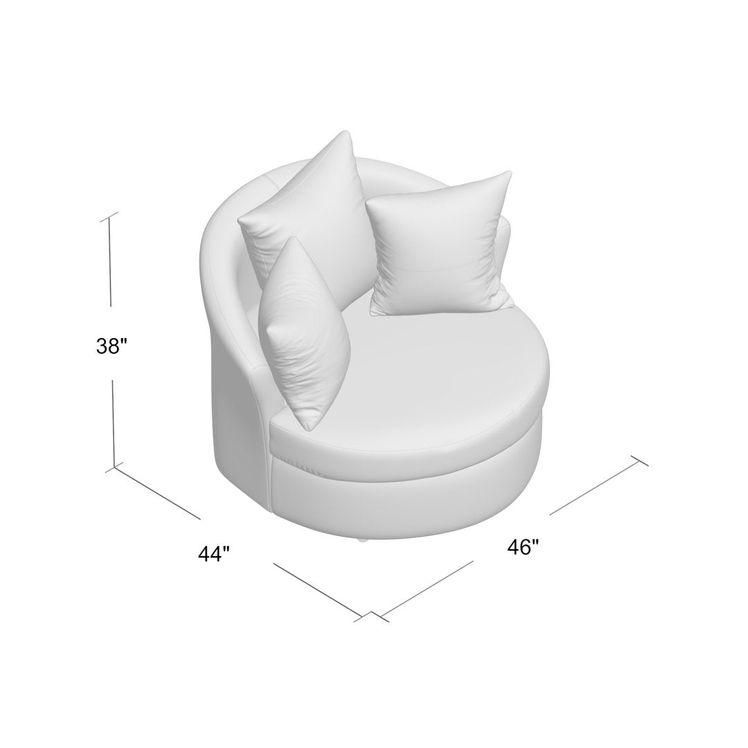 Alsup Barrel Chair Andover Mills™ Fabric: Santa Monica Black