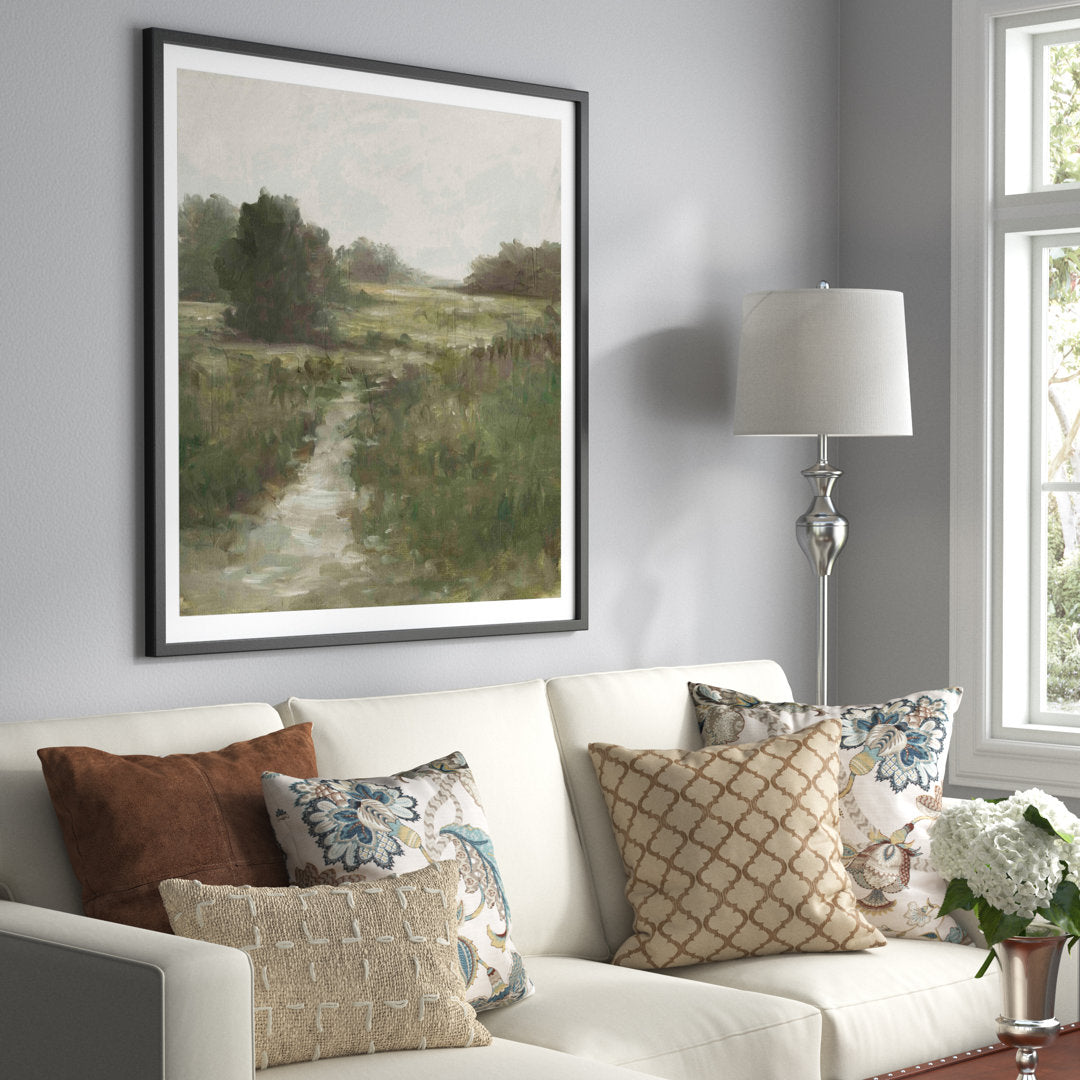 Tranquil Fen I by Ethan Harper - Picture Frame Painting Print Three Posts™ Frame Color: Black Size: 48"H x 32"W