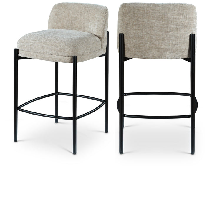 Brixen 26'' Counter Stool (Set of 2) Wade Logan® Upholstery: Beige