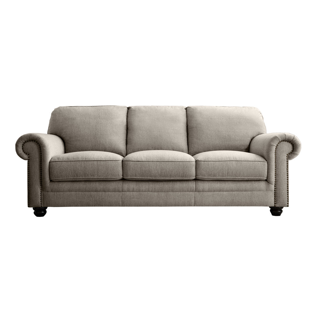 Chisholm 84" Rolled Arm Sofa Greyleigh™ Upholstery Color: Grey