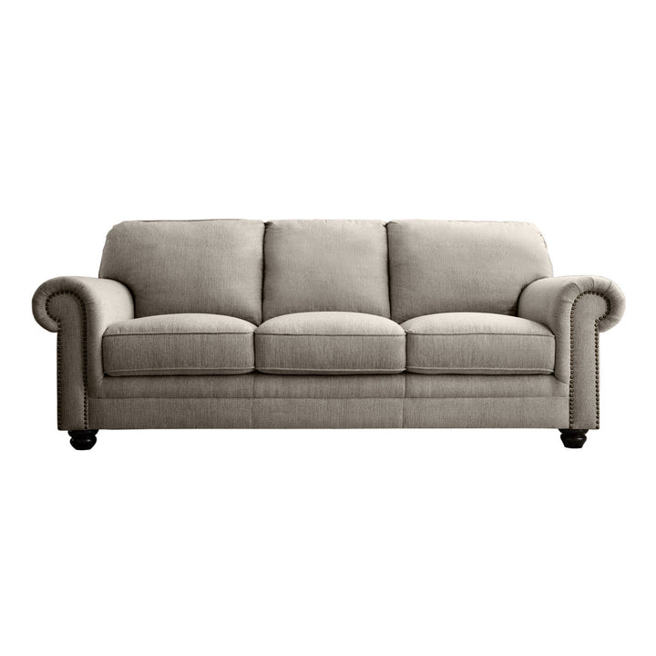 Chisholm 84" Rolled Arm Sofa Greyleigh™ Upholstery Color: Grey