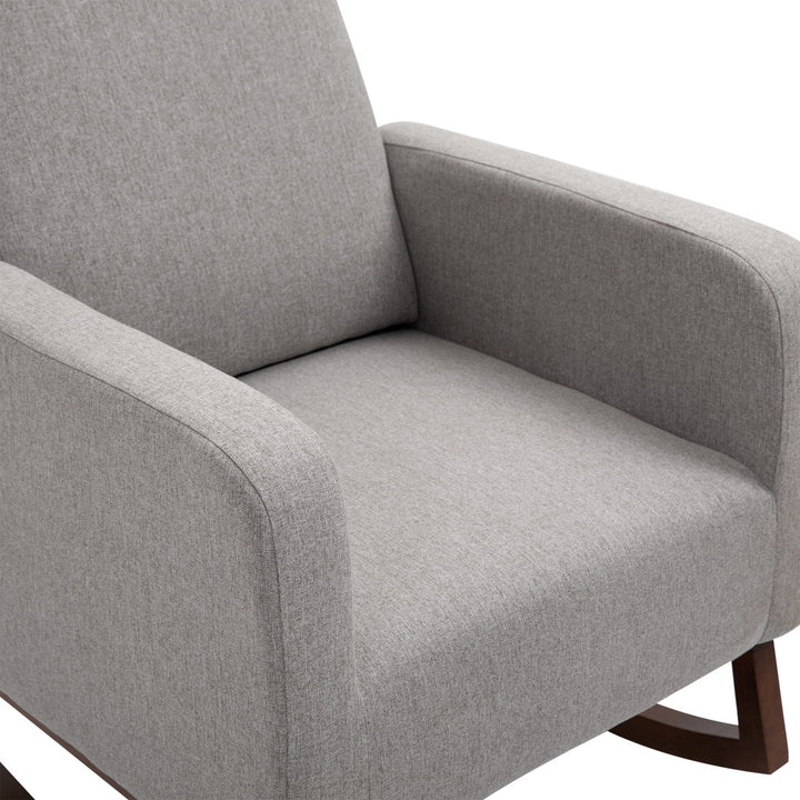 Atze Rocking Chair Latitude Run® Fabric: Gray