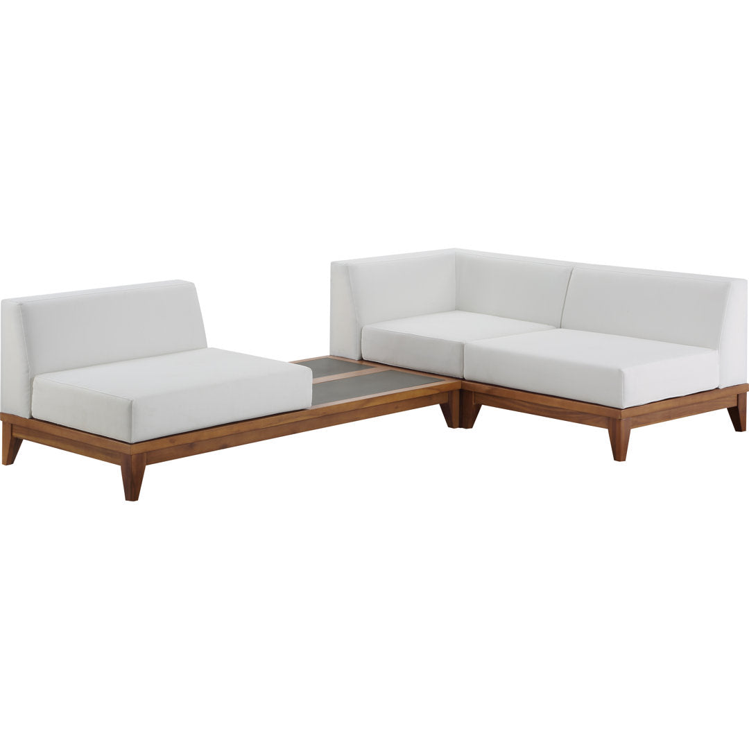 Immie 94" Wide Outdoor Right Hand Facing Patio Sectional with Cushions Winston Porter