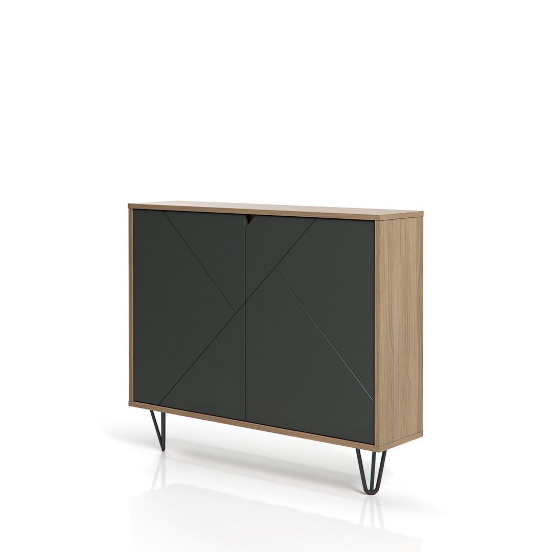 Azerion 2 - Door Accent Cabinet Wade Logan® Color: Nutmeg/Charcoal