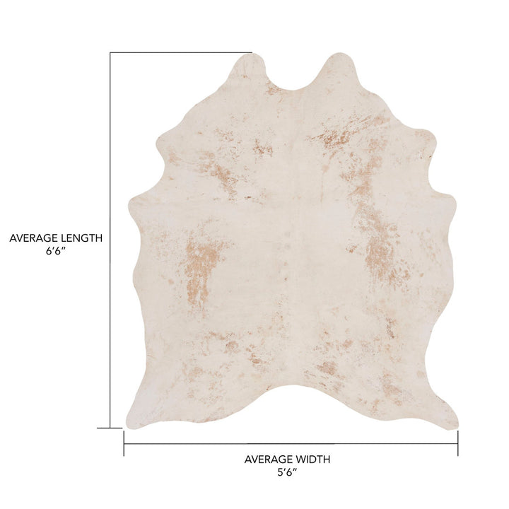 Lilly Natural Cowhide Animal Print Rug Foundry Select