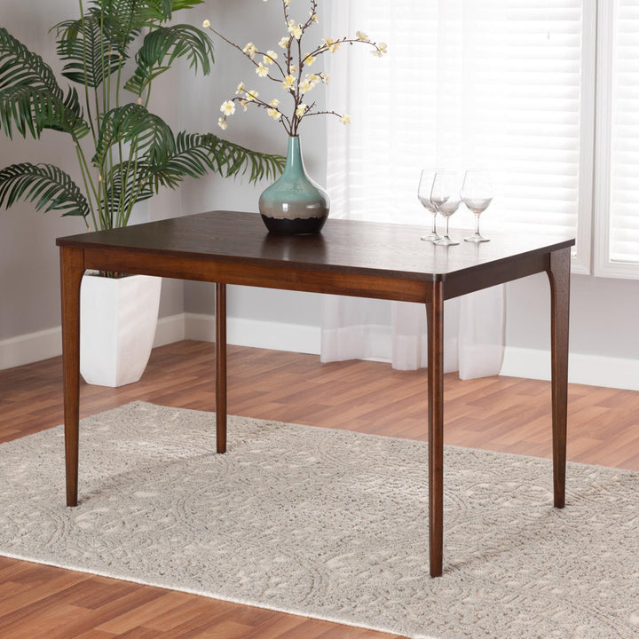 Kylani Dining Table Ebern Designs Color: Walnut Brown