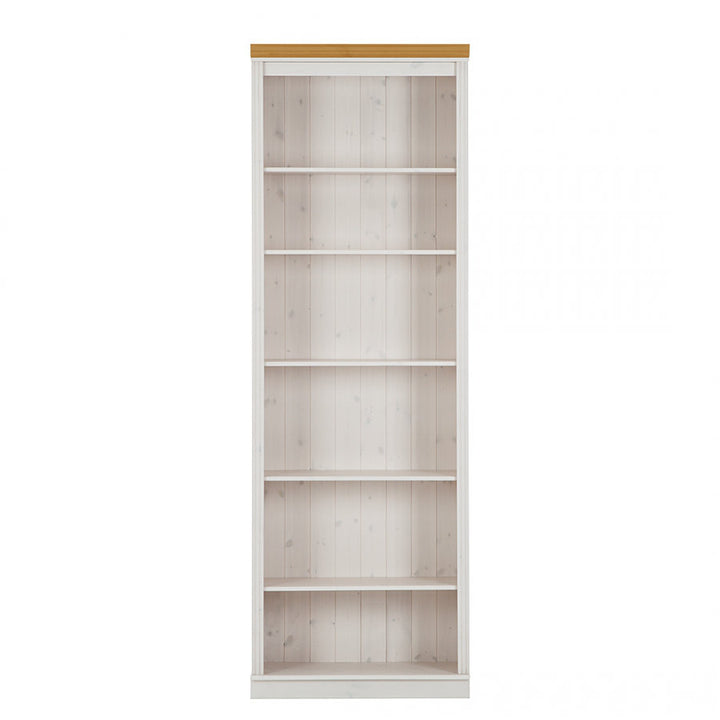 Ainsley 87" H 6 Shelf Bookcase Notio Color: White/Honey Configuration: Standard
