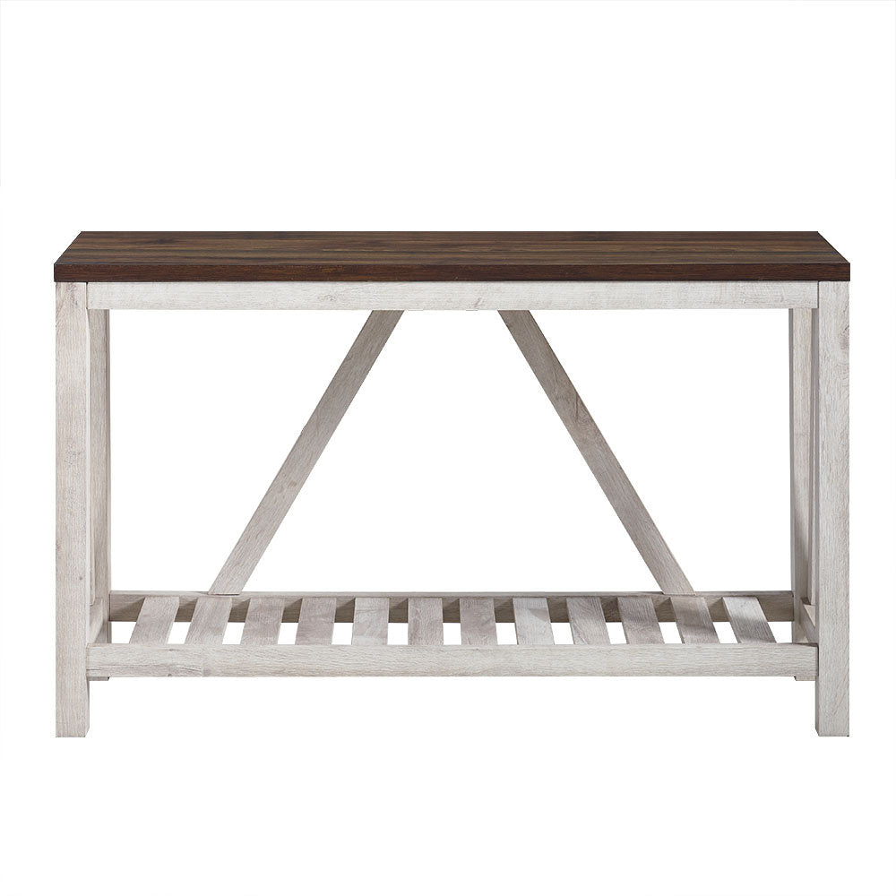 Rakira Modern Farmhouse Console Table Red Barrel Studio® Color: White Oak