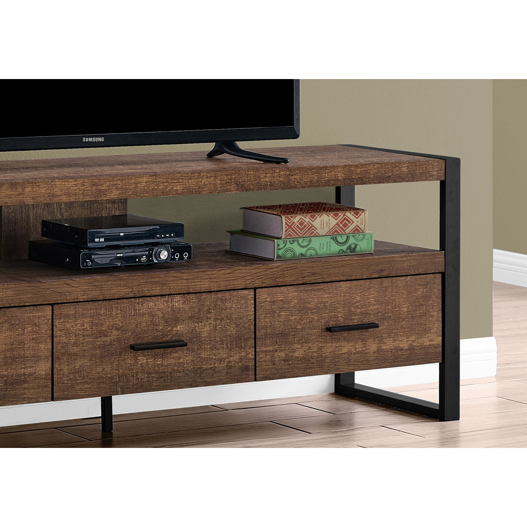 Hallatrow TV Stand for TVs up to 65" Union Rustic Color: Brown/Black
