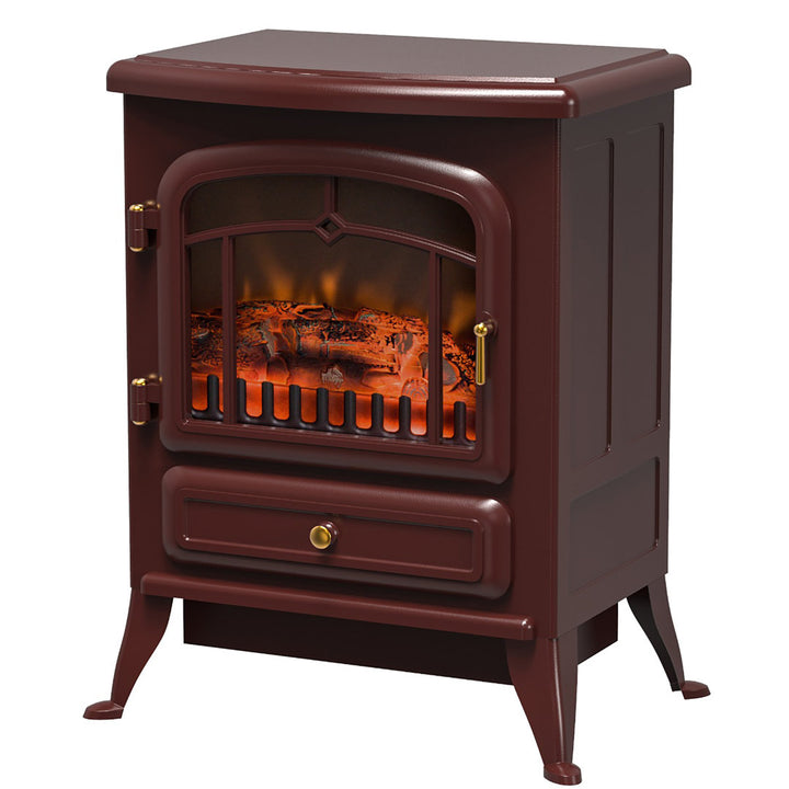 Manor Electric Fireplace Charlton Home® Finish: Red