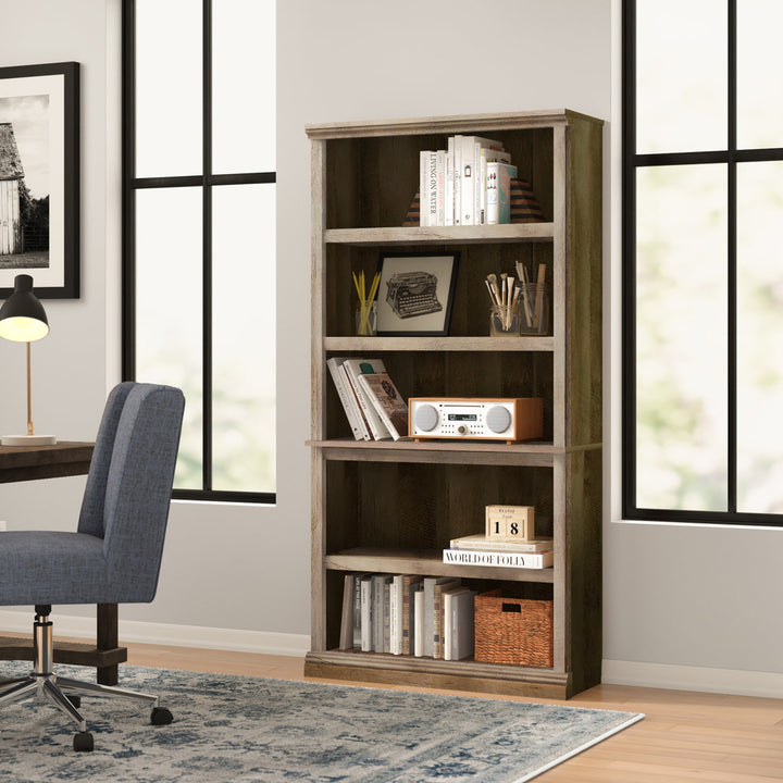 Alexsia 69.76" H x 35.28" W Standard Bookcase Lark Manor™ Color: Lintel Oak