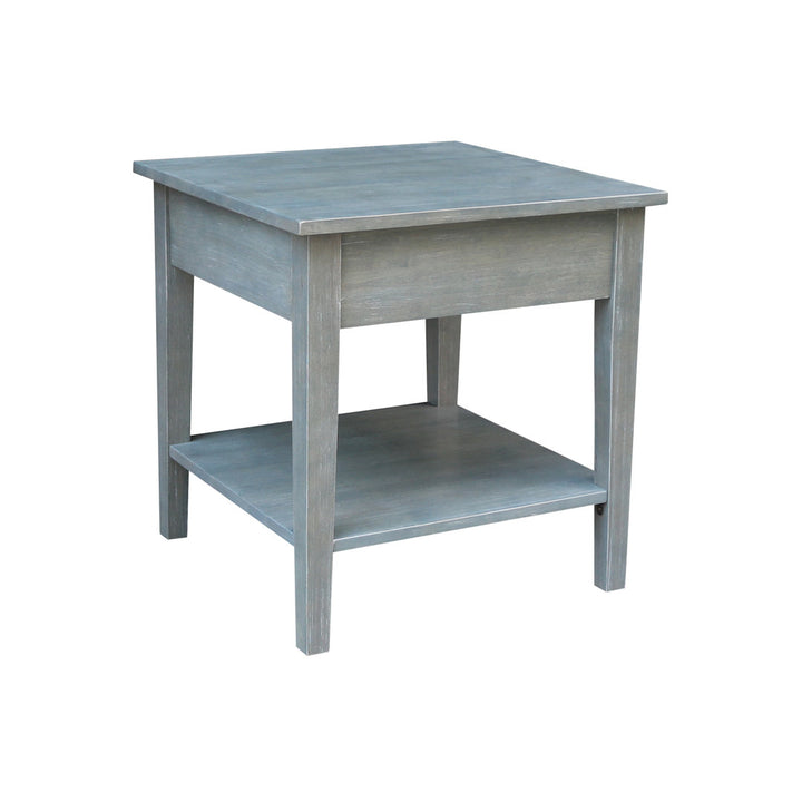 Tillar Solid Wood End Table with Storage Rosecliff Heights Color: Antique Gray