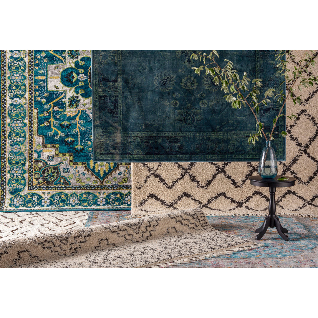Beldale Blue Area Rug Trent Austin Design® Rug Size: Rectangle 3'3" x 5'7"