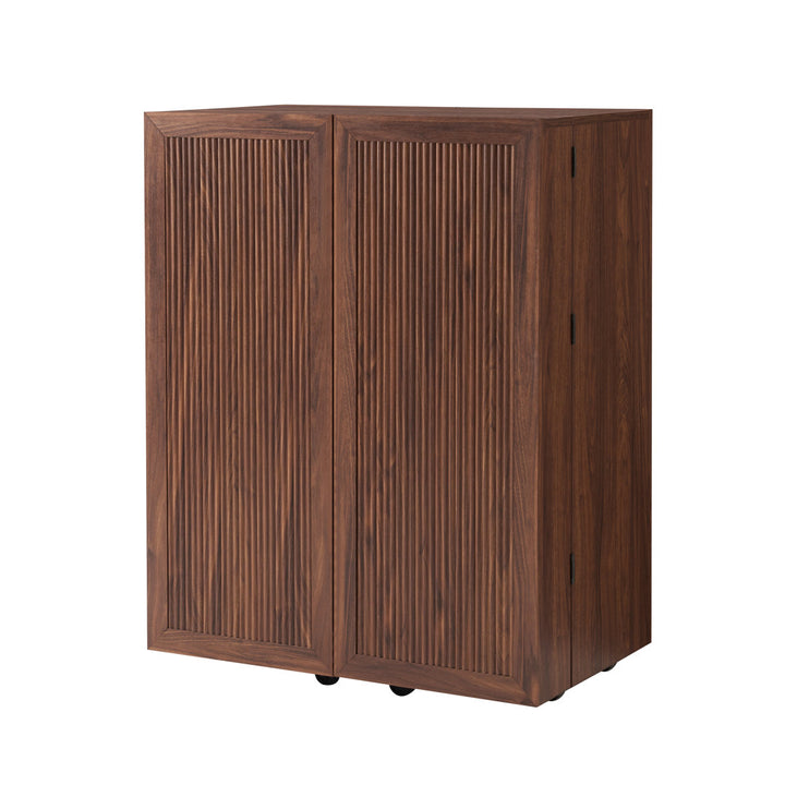 Yessine 31.5'' Bar Cabinet Ebern Designs Color: Walnut