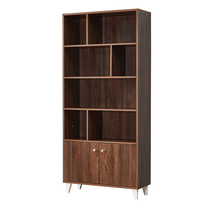 Rathore 68" H x 31.5" W Standard Bookcase Ebern Designs Color: Walnut