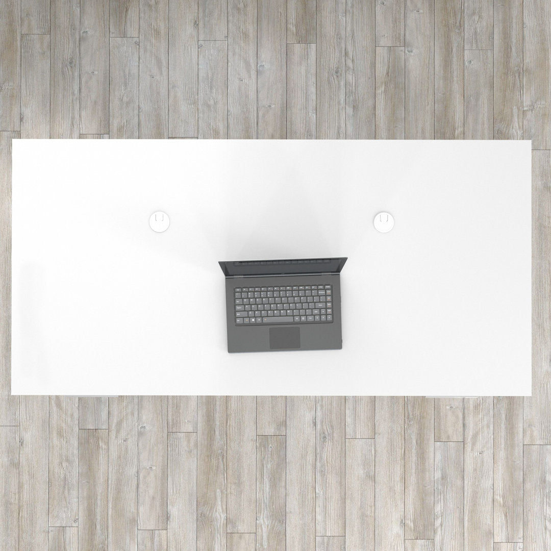 Magomed Executive Desk Gracie Oaks Color: White