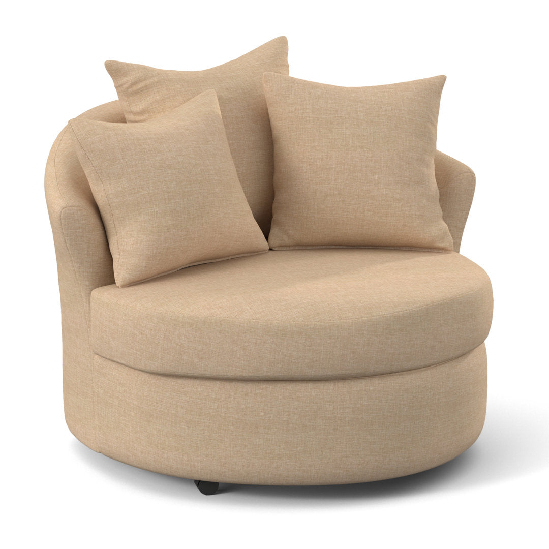 Alsup Barrel Chair Andover Mills™ Fabric: Oscar Linen