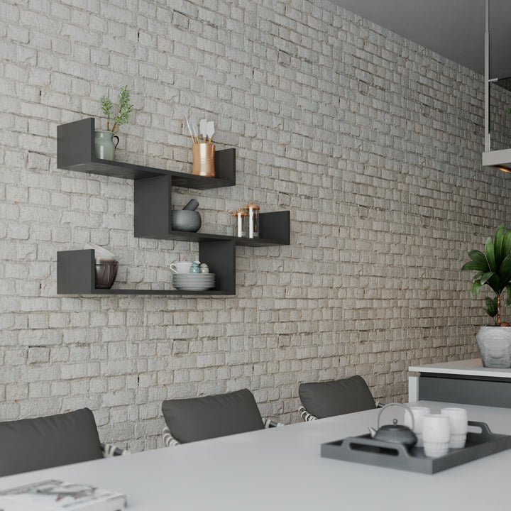 Ramage 3 Piece Accent Shelf Mercury Row® Finish: Anthracite
