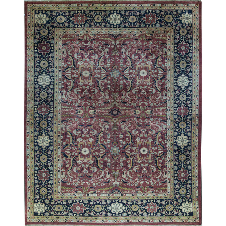 Hand-Knotted High-Quality Rust and Black Area Rug Bokara Rug Co., Inc.