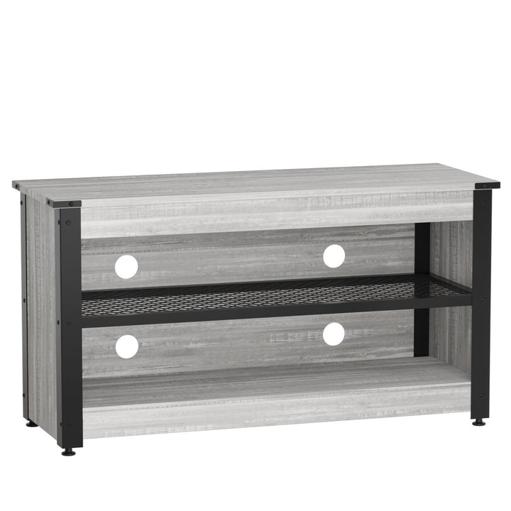 Antenore TV Stand for TVs up to 65" Zipcode Design™ Color: Brown/Black Overall Entertainment Center Width - Side to Side: 44.09