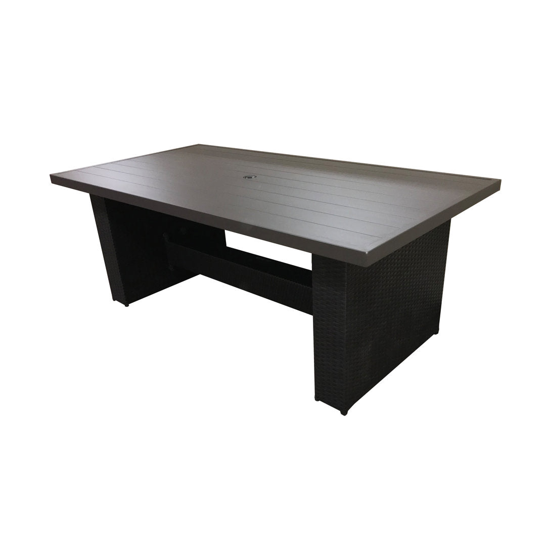 Larrissa Wicker Dining Table Latitude Run®