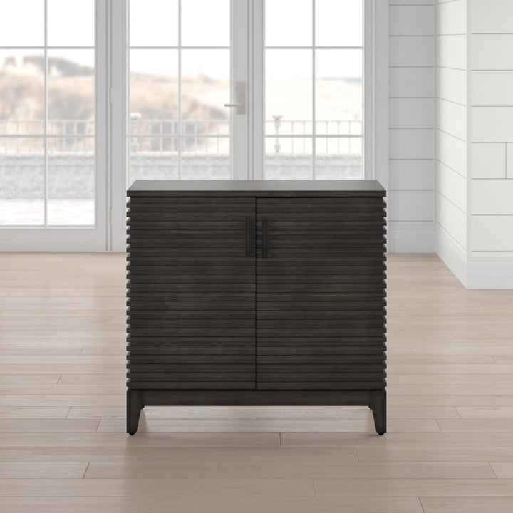 Cale Rustic 2-Door Accent Cabinet Beachcrest Home™ Color: Gray