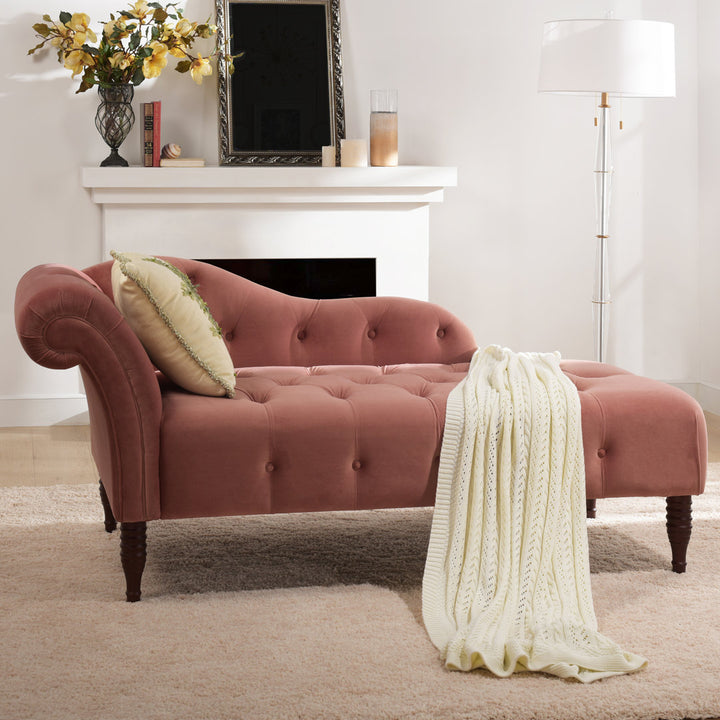 Kannon Tufted Right-Arm Chaise Lounge Willa Arlo™ Interiors Fabric: Ash Rose Velvet